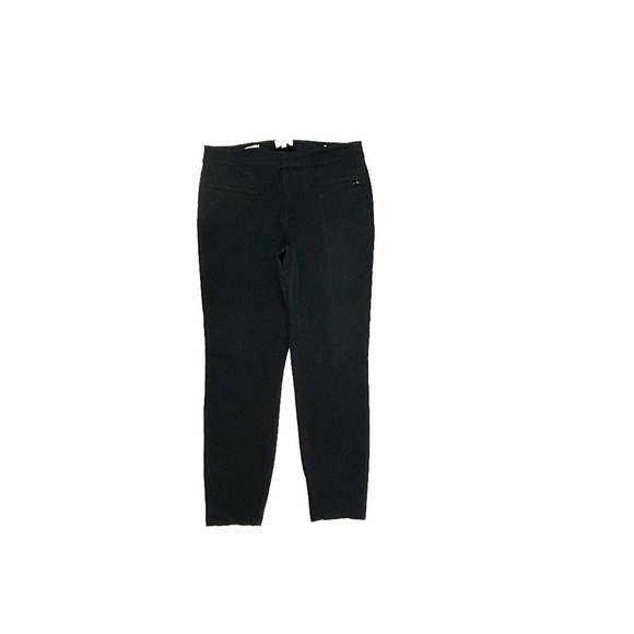 Loft Curvy Skinny Ankle Zipper Pockets Women's size 10 Black Chino Pants - Picture 1 of 4